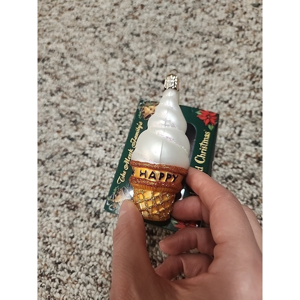 Old World Christmas Halloween Ice Scream Glass Ornament 4" - Picture 3 of 4